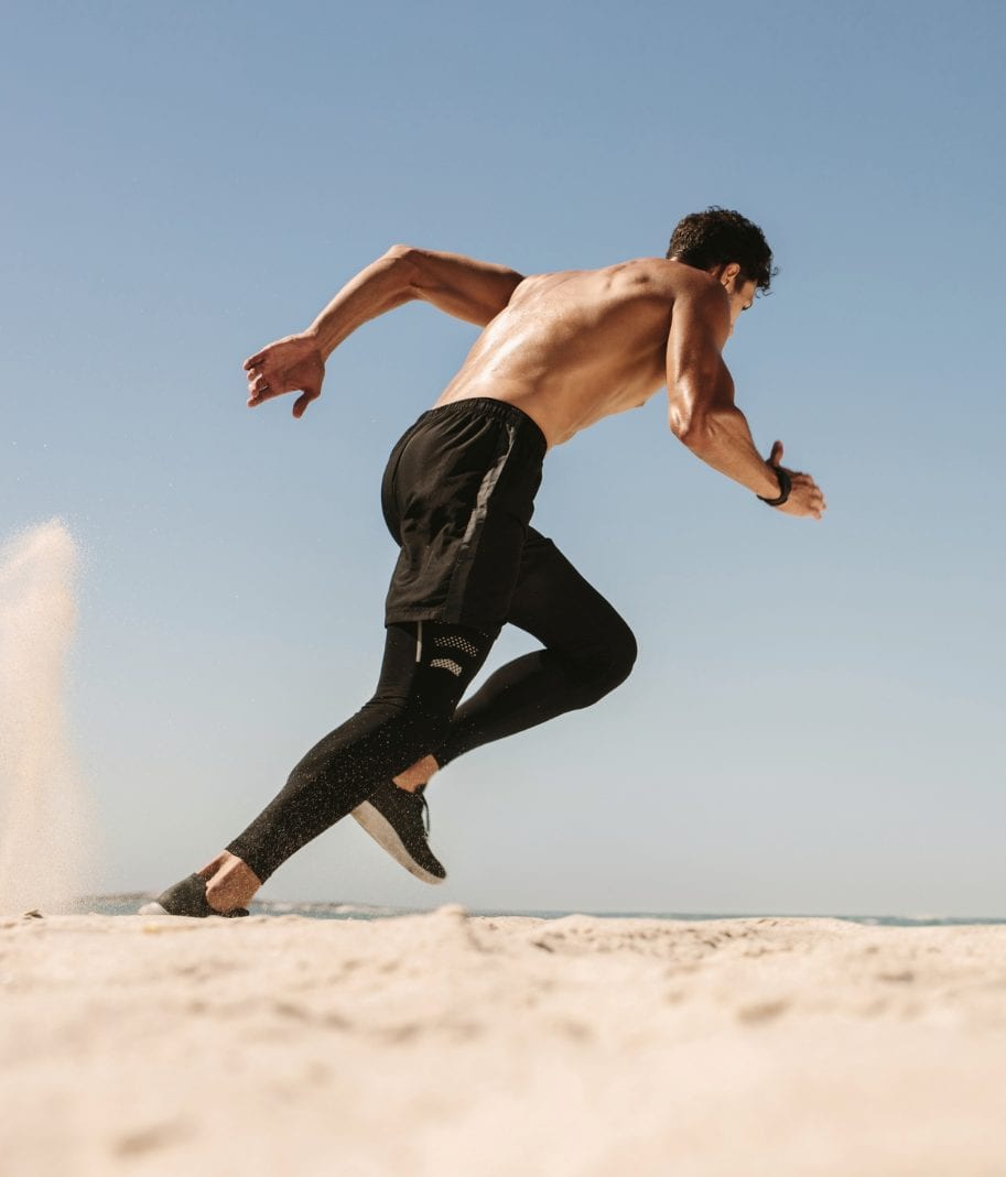 Free group workout class at Muscle Beach, Miami Beach